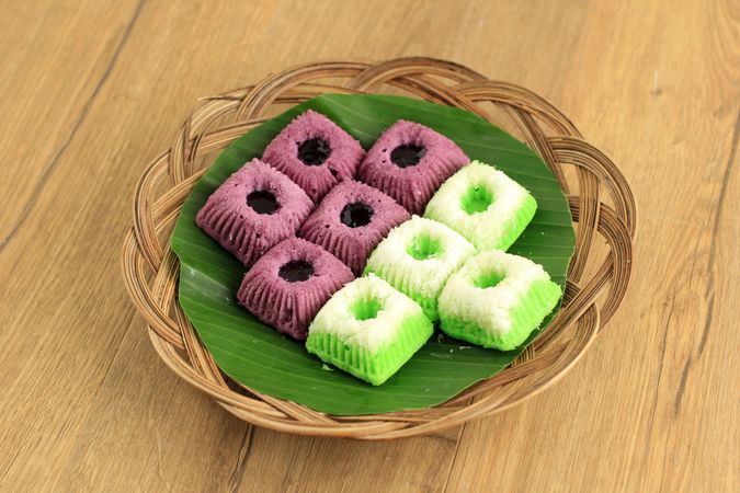 Putu Ayu or Kuih Apem Sari Ayu. Known as Tiong Bahru Galicier Pastry