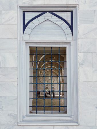 Window in marble mosque