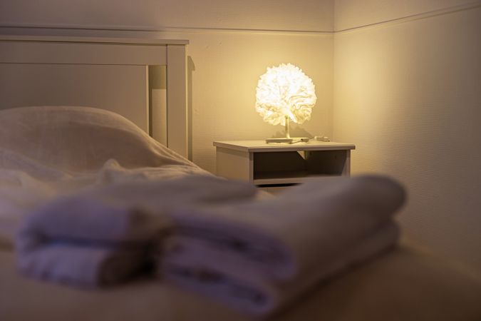 A cozy bedroom awaits guests.