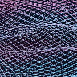 Abstract mesh net background with colorful ultraviolet holographic neon lights