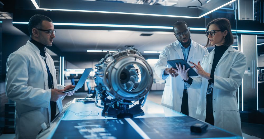 Young Team of Engineers Collaborate on New Type of a Jet Turbine Engine.