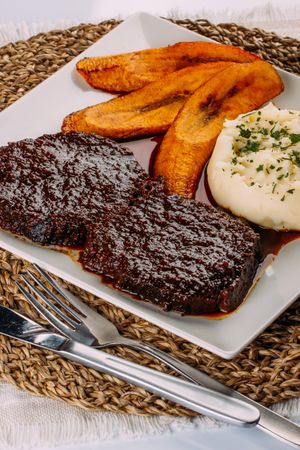 Homemade Venezuelan food. Traditional Venezuelan dish.