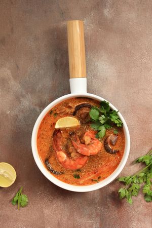 Thailand Traditional  Red Curry Coconut Soup