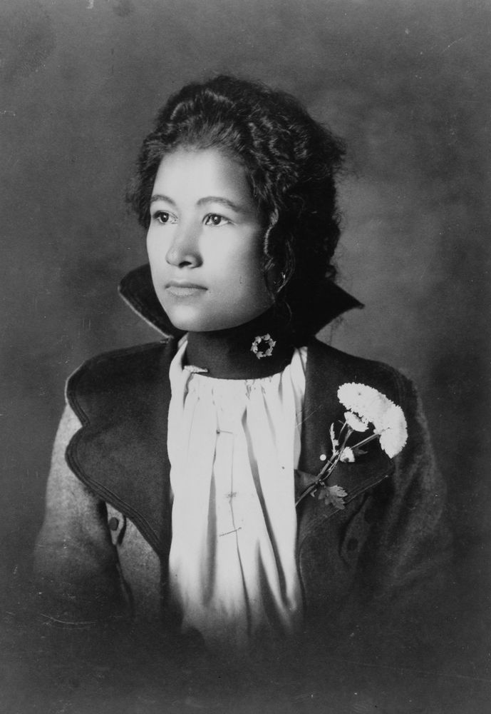 Portrait of a Black female at the beginning of the 1900s from W. E. B. Du Bois Paris Exposition