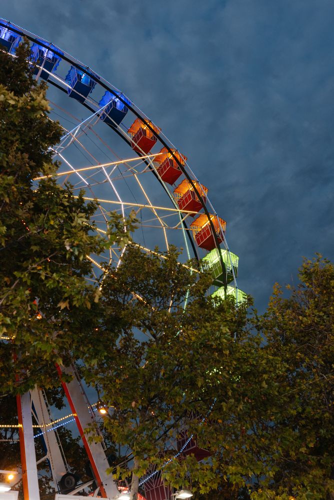 Ferris wheel in amusement park