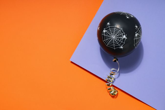 Concept of Halloween, Halloween balloon, space for text
