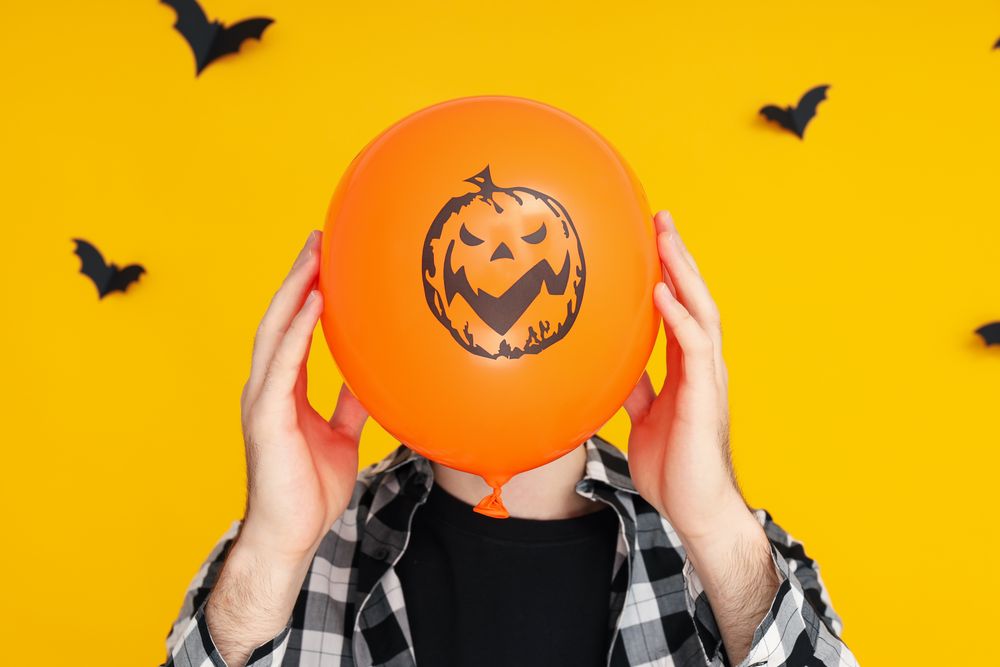 Concept of Halloween mood, Halloween vibes balloon