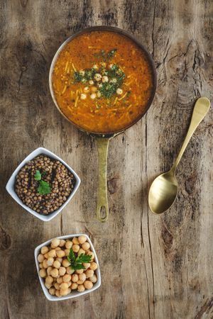 Traditional Harira soup for Ramadan