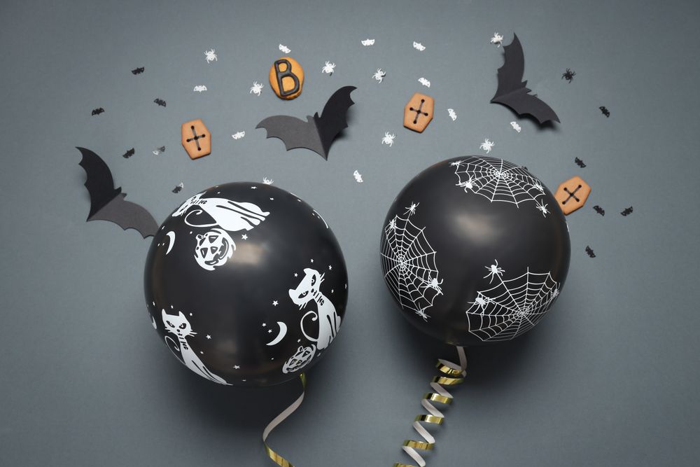 Concept of Halloween mood, Halloween vibes balloons