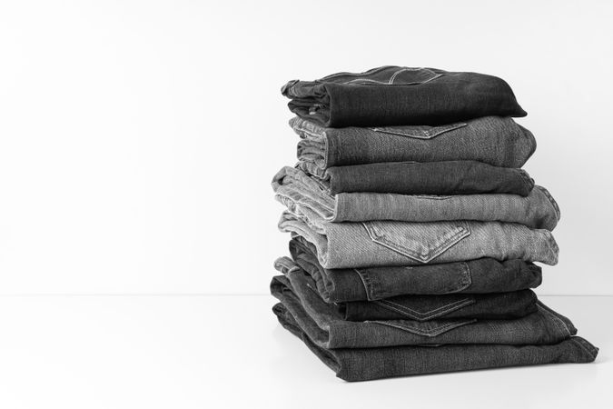 Concept of modern casual clothes - jeans, jeans trousers