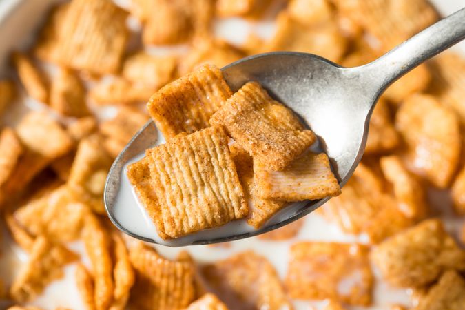 Healthy Brown Cinnamon Breakfast Cereal