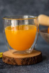 Shot of ginger turmeric elixir