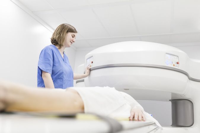 open magnetic resonance machine