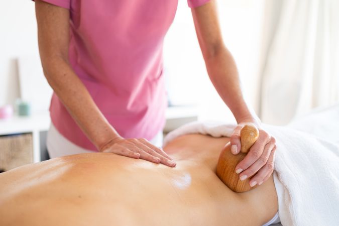 Physiotherapy treatment in modern clinic