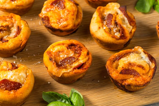 Homemade Italian Pizza Muffin Bites