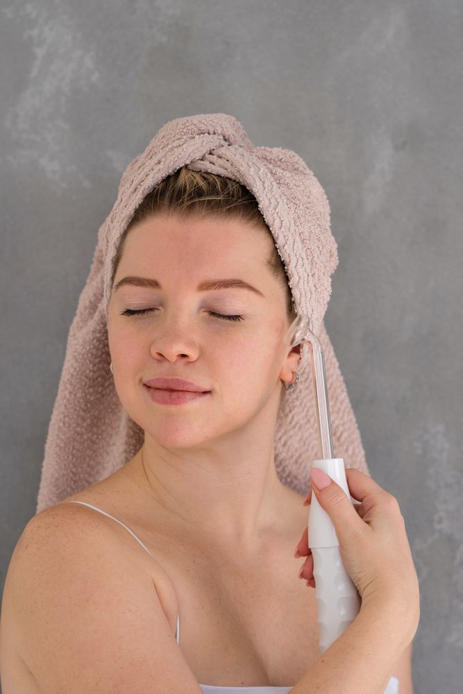 Microcurrent facial massage therapy