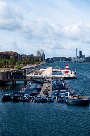 Boats docked in Copenhagen