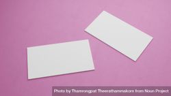 3.5 x 2 inch paper size on pink background, copy space 4mz9Wb
