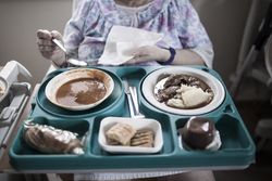 Mature woman hospitalized