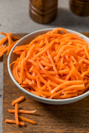 Orange Organic Shredded Carrot Shreds