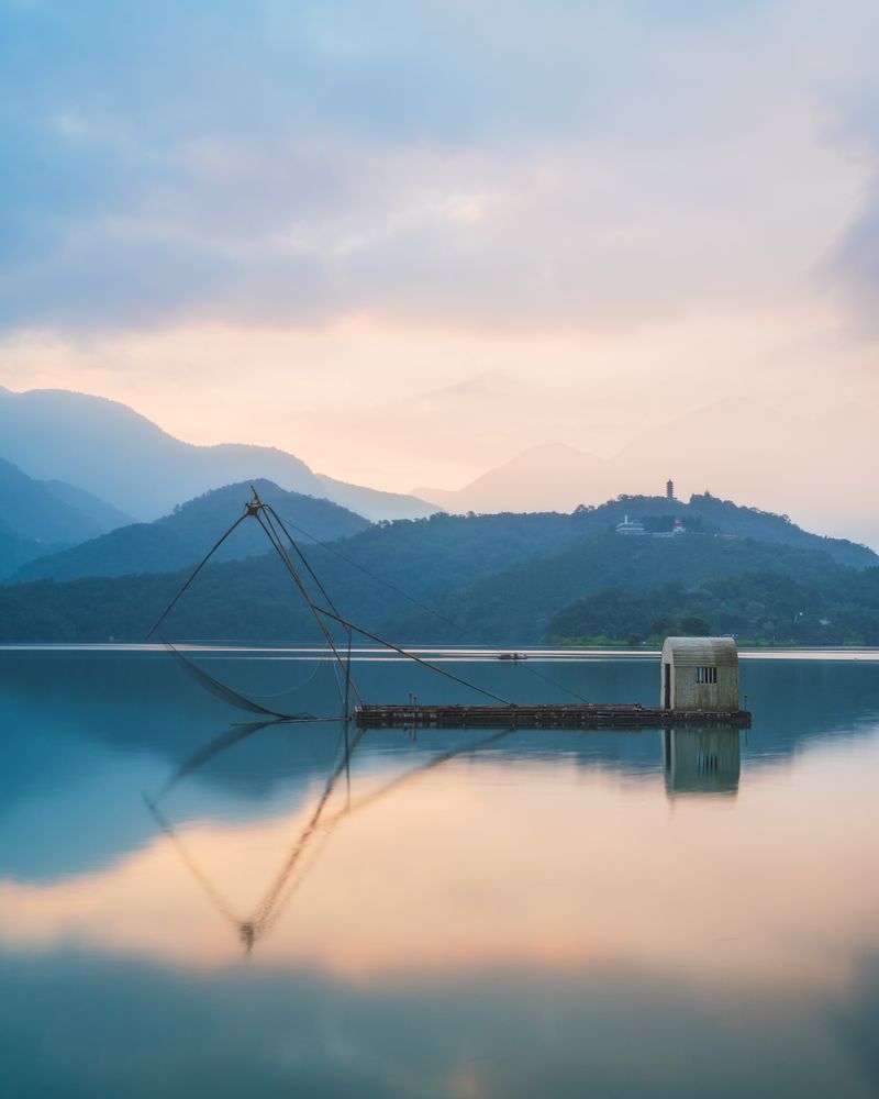 Small house on dock