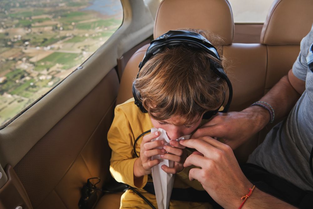 Kid Feeling Dizzy in Plane Ride