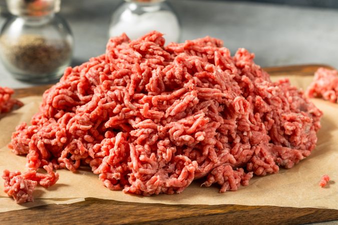 Organic Grass Fed Raw Chuck Ground Beef