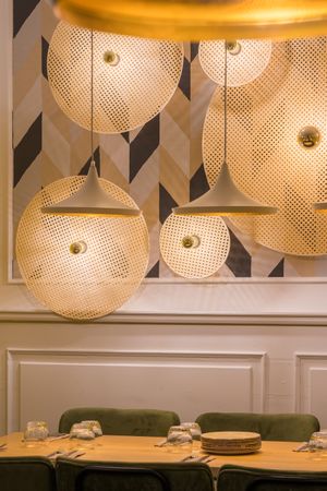 Stylish illumination lamps fixed to wall