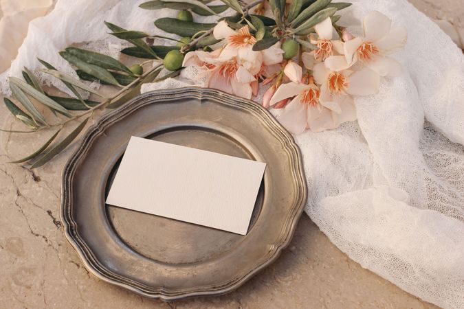 Summer stationery, branding mockup