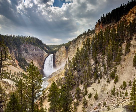 The Lower Falls of the Yellowstone River, Wyoming