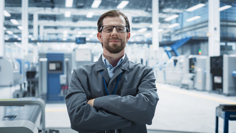 Portrait of male scientist in lab