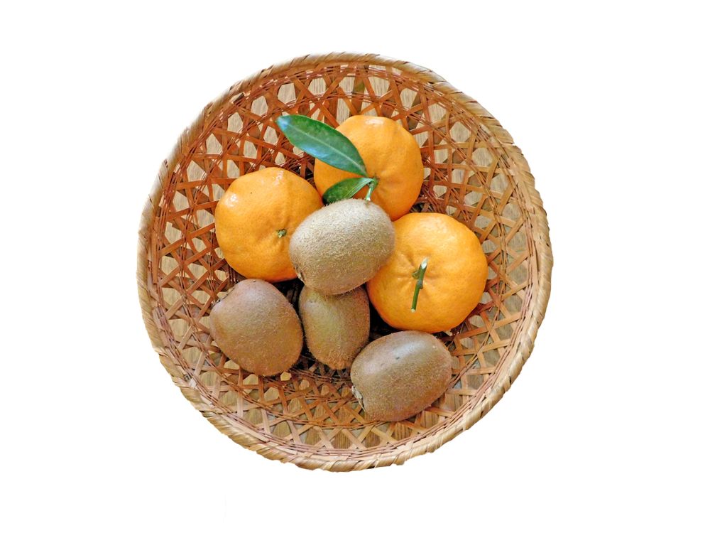 Fruit In The Kitchen On Blank Background