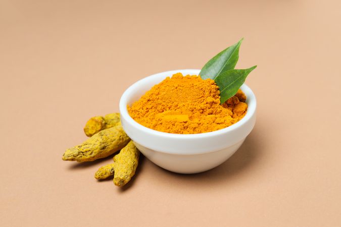 Fragrant seasoning - turmeric, one of the main ingredients in Indian curry