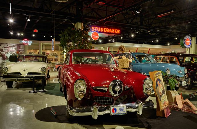 Display at the Studebaker Museum in South Bend, Indiana