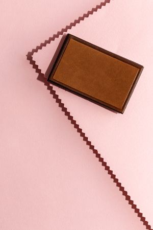 Natural leather labels for price or advertising