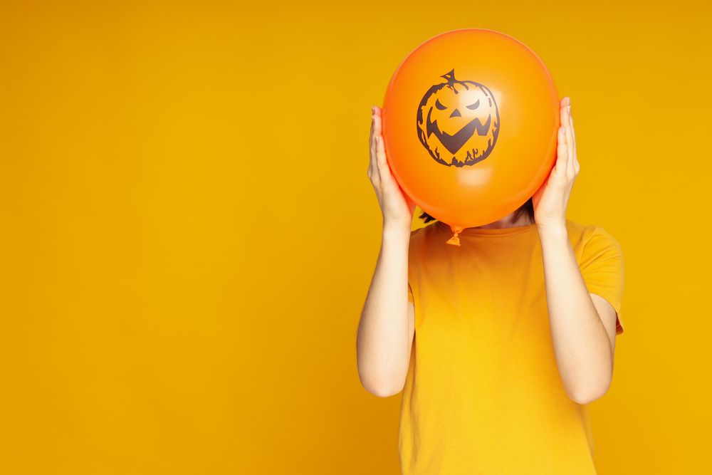 Concept of Halloween mood, Halloween vibes balloon