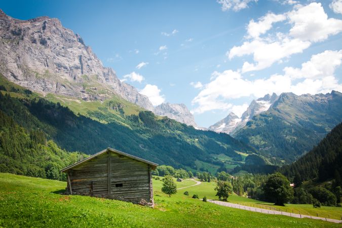 Picturesque idyllic mountain landscape in Switzerland