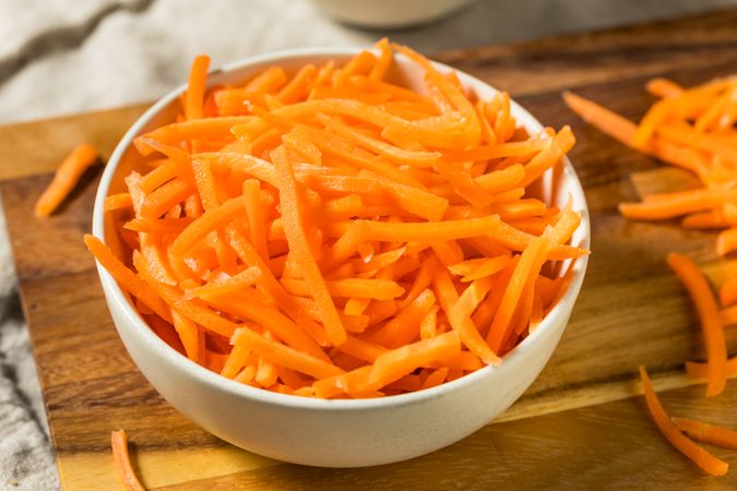 Organic Raw Shredded Carrot Shreds