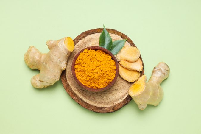 Fragrant seasoning - turmeric, one of the main ingredients in Indian curry