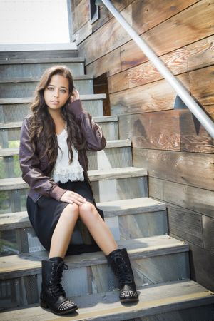 Adult Portrait on Staircase