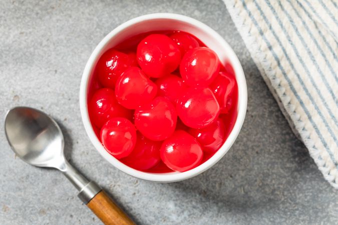 Sweet Red Maraschino Cocktail Cherries