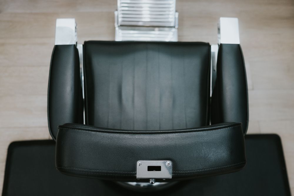 Comfortable chair in salon