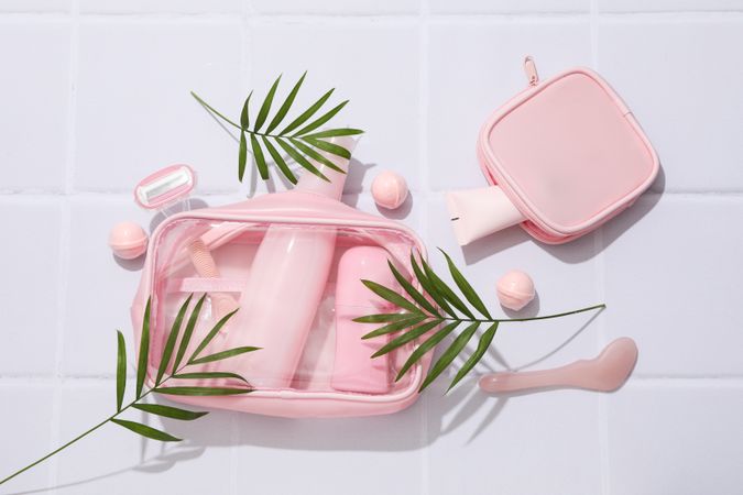 Toilet bag for different toilet and self care accessories