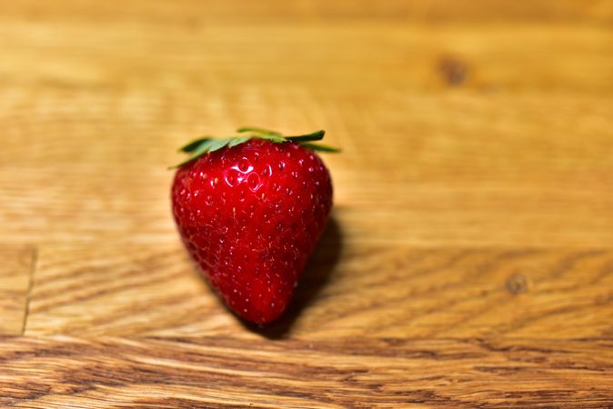 Strawberry on a wooden table