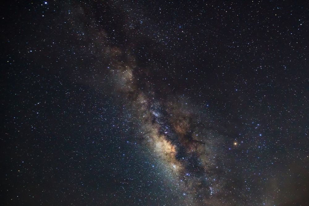 Milky way galaxy with stars and space dust in the universe