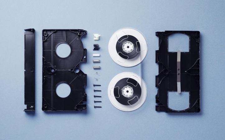 Components of a VHS Cassette