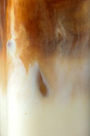 Close Up Texture Layered Milk Coffee