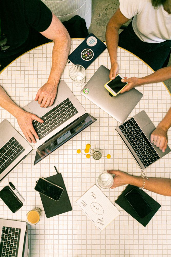 Group of people having a business meeting