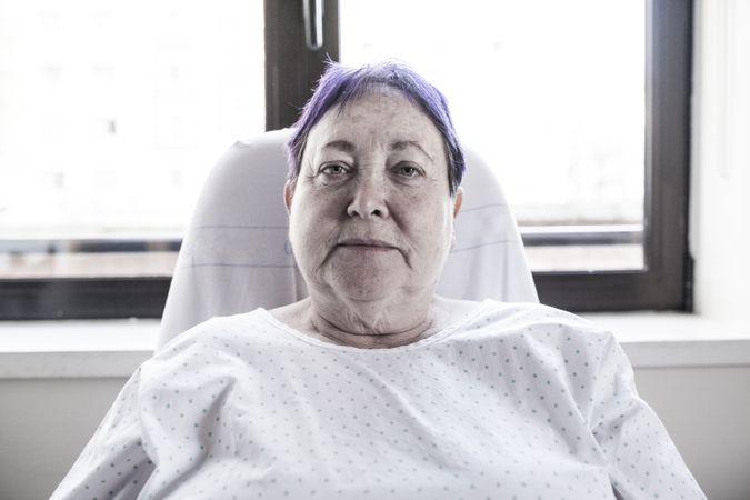 Mature woman hospitalized