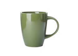 Empty ceramic cup isolated on plain background
